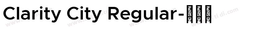 Clarity City Regular字体转换